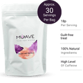 chocolate black loose leaf tea - muave - pouch front view