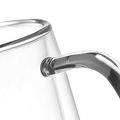 Nox mug 350ml heat-resistant borosilicate double-wall-tea mug - handle