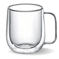 Nox mug 350ml heat-resistant borosilicate double-wall-tea mug - empty