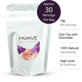 Chocolate chai loose tea - muave - pouch - front view